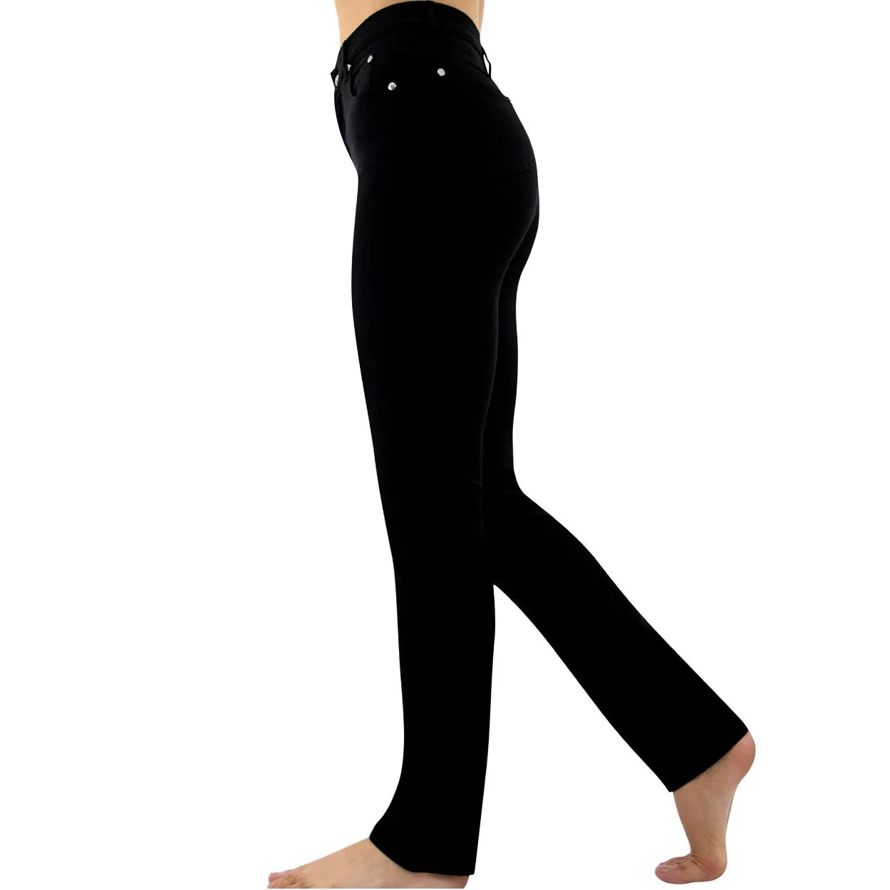 2403 Full Length Straight Leg Jeans - Black 101