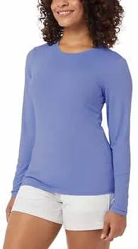 Pack of 2 Womens Long Sleeve Air Mesh Tees by 32 Degrees - Cool and Breathable