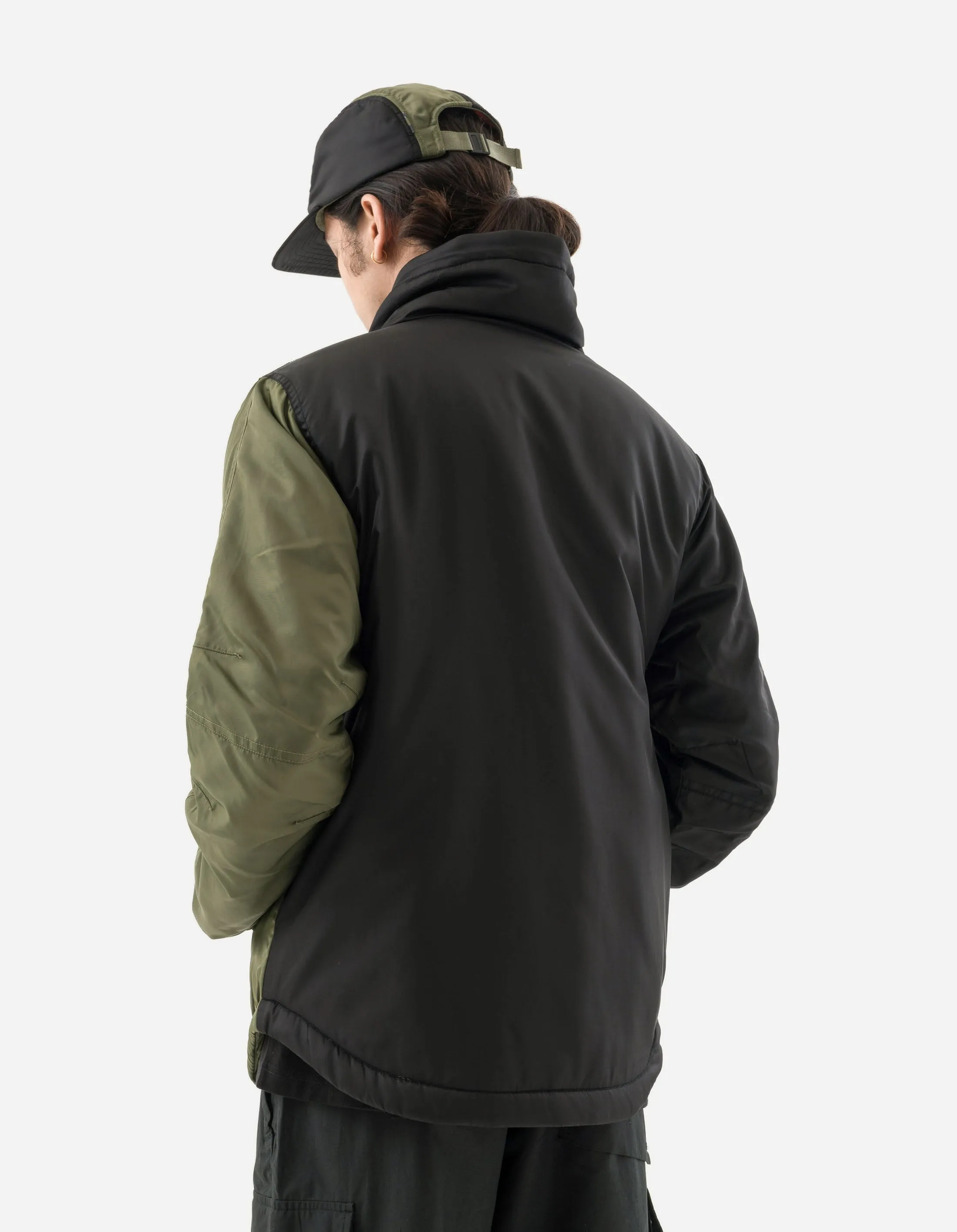 5274 Tibetan Padded Flight Jacket Black/Olive