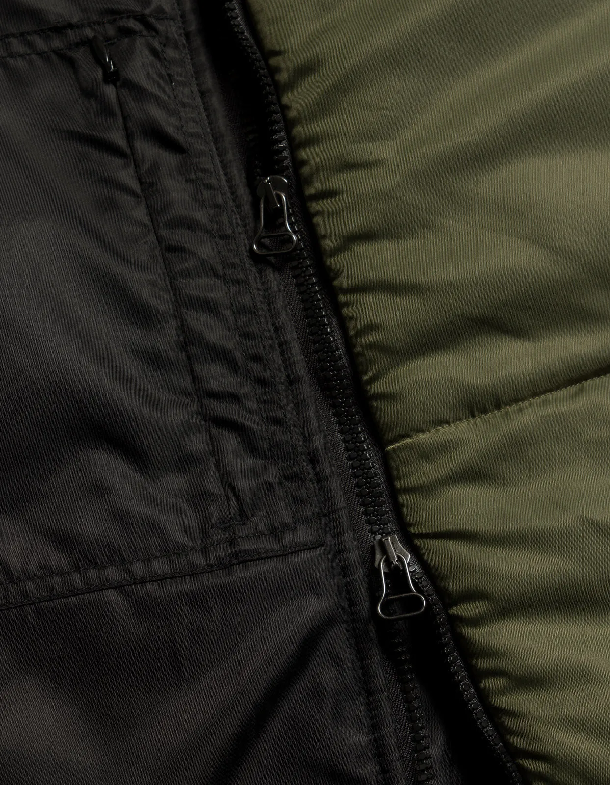 5274 Tibetan Padded Flight Jacket Black/Olive