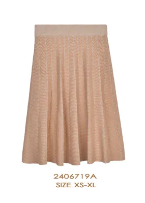 6719A-SKIRT-Beige/Orange