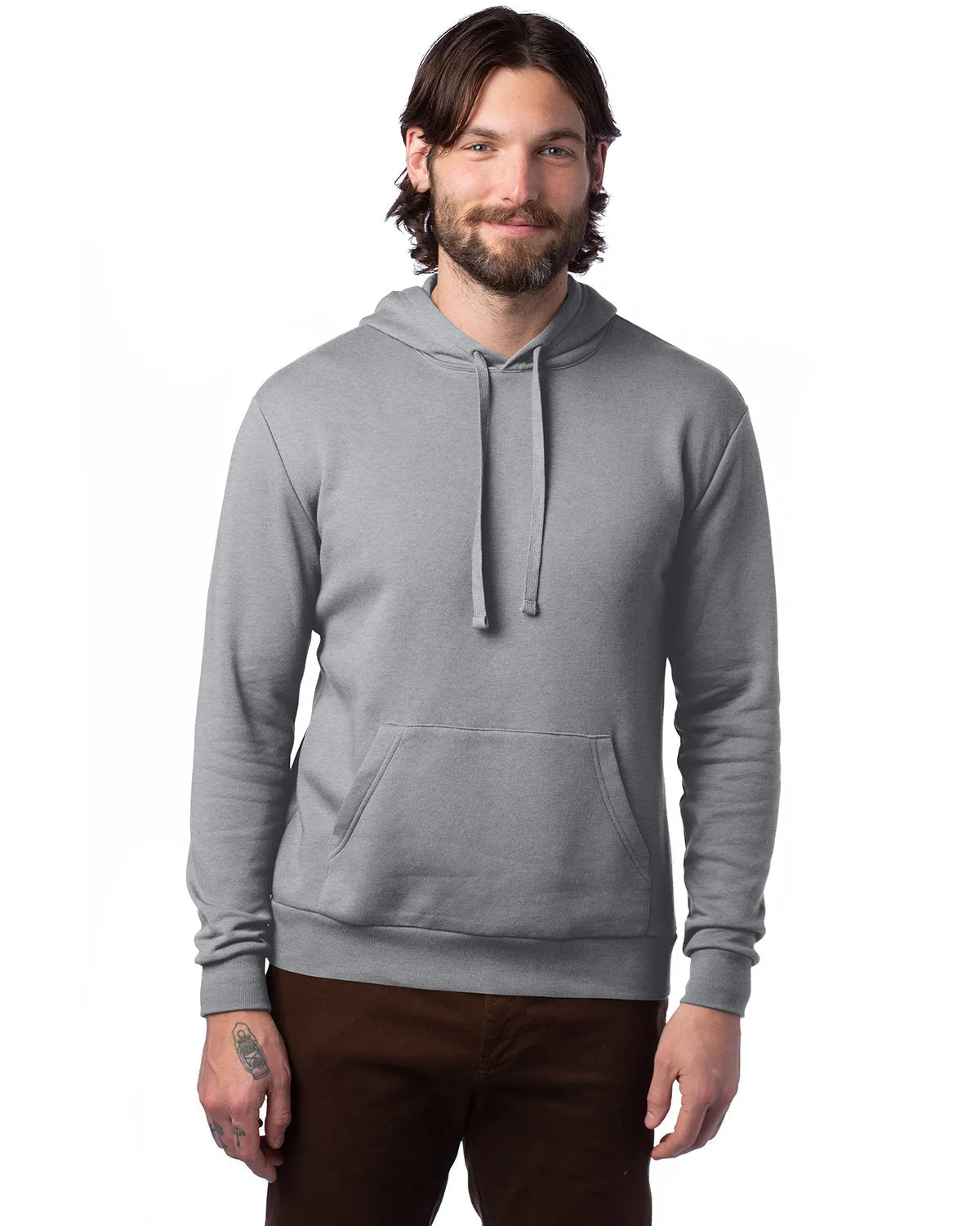 Adult Eco Cozy Fleece Pullover Hooded Sweatshirt