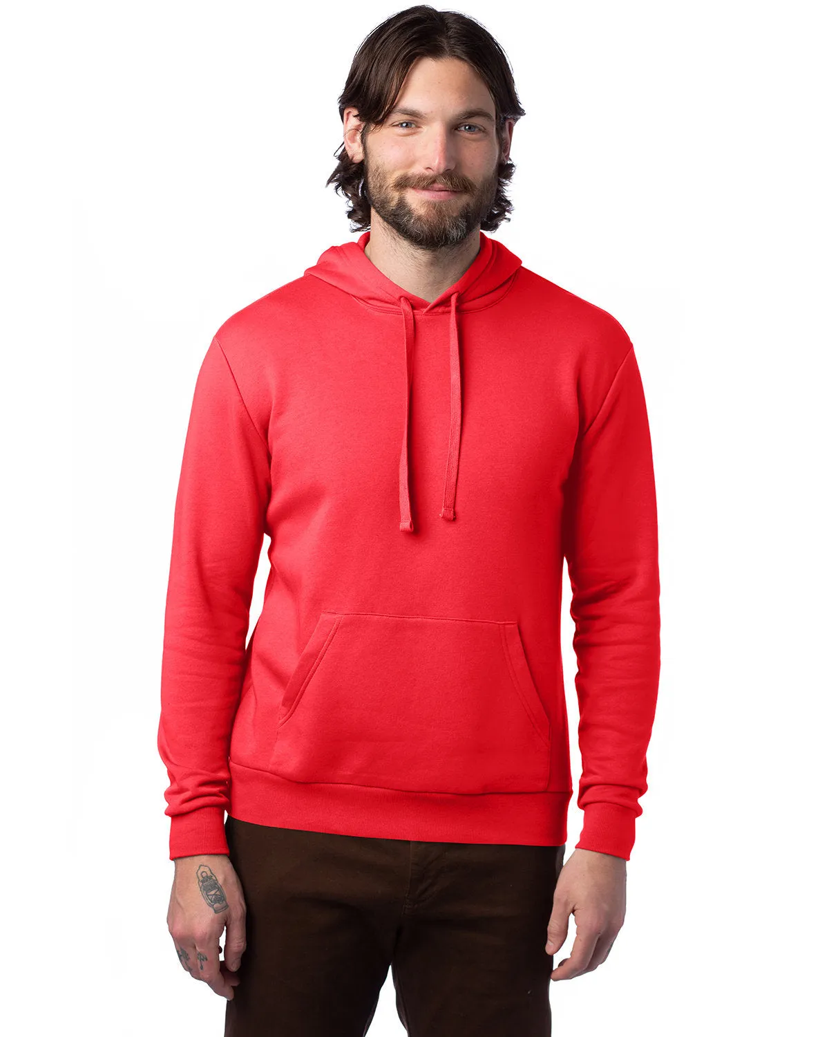 Adult Eco Cozy Fleece Pullover Hooded Sweatshirt