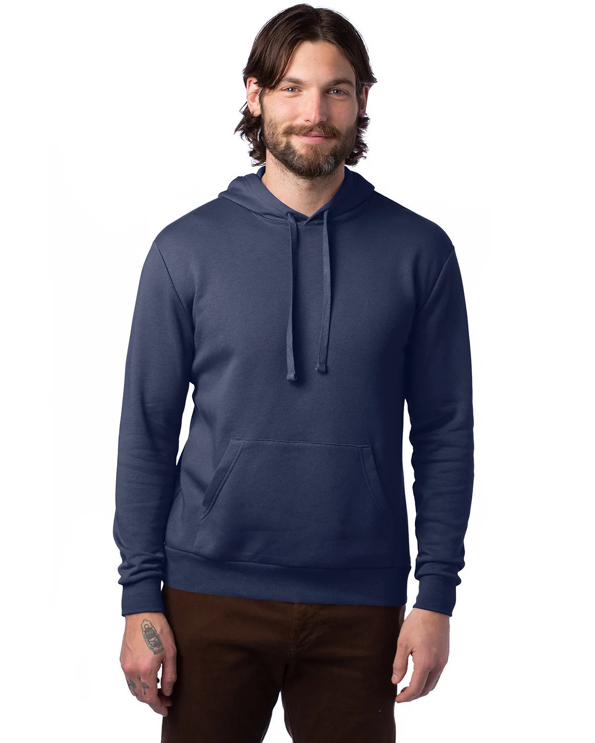 Adult Eco Cozy Fleece Pullover Hooded Sweatshirt