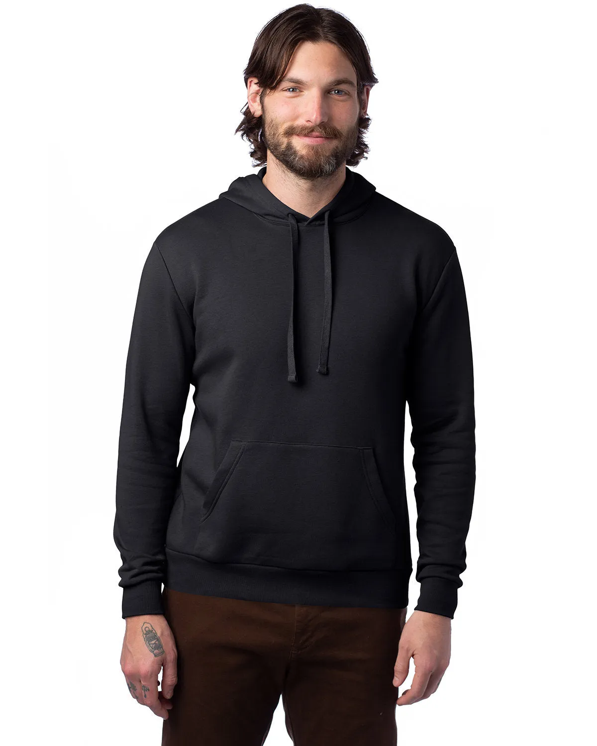 Adult Eco Cozy Fleece Pullover Hooded Sweatshirt