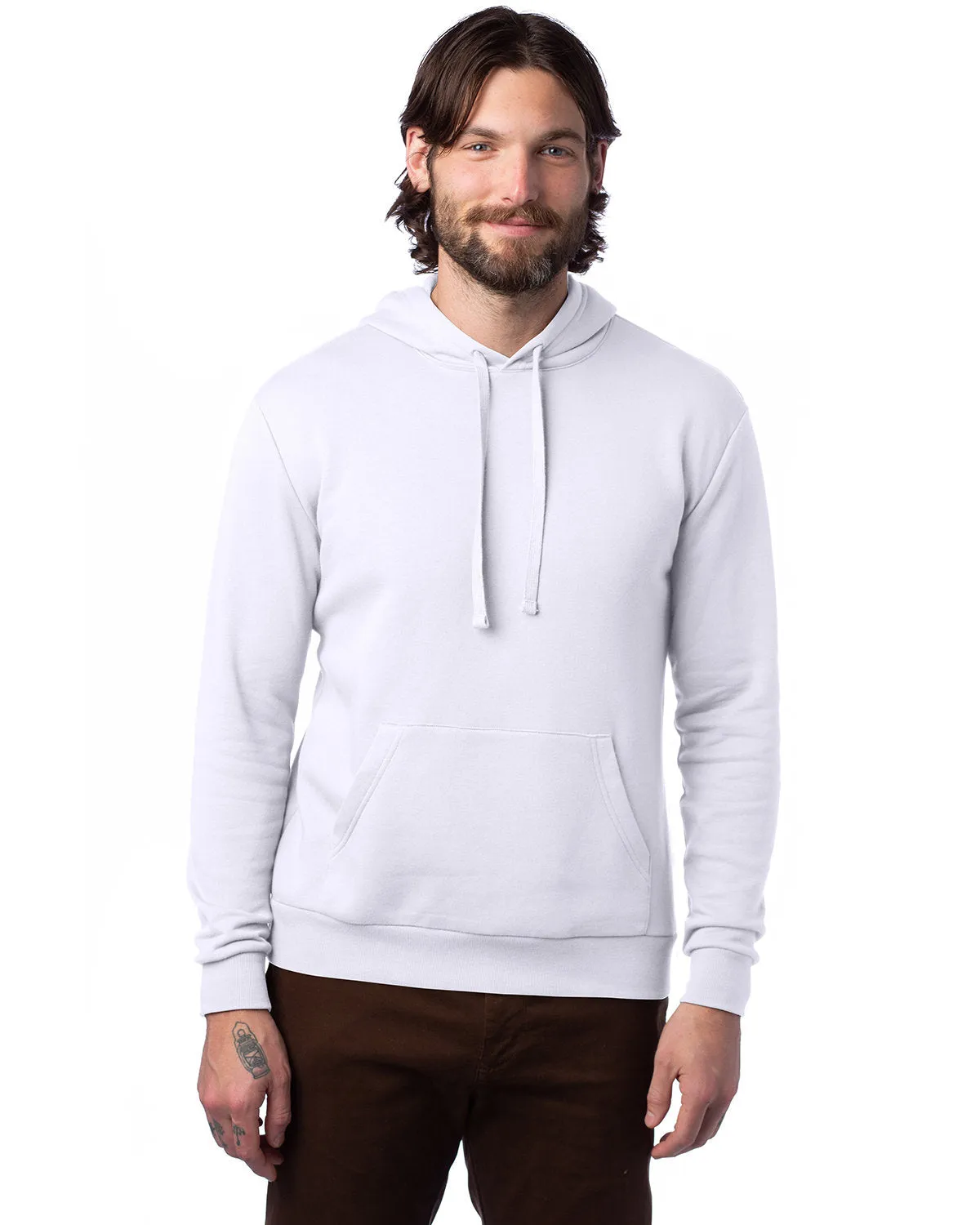 Adult Eco Cozy Fleece Pullover Hooded Sweatshirt