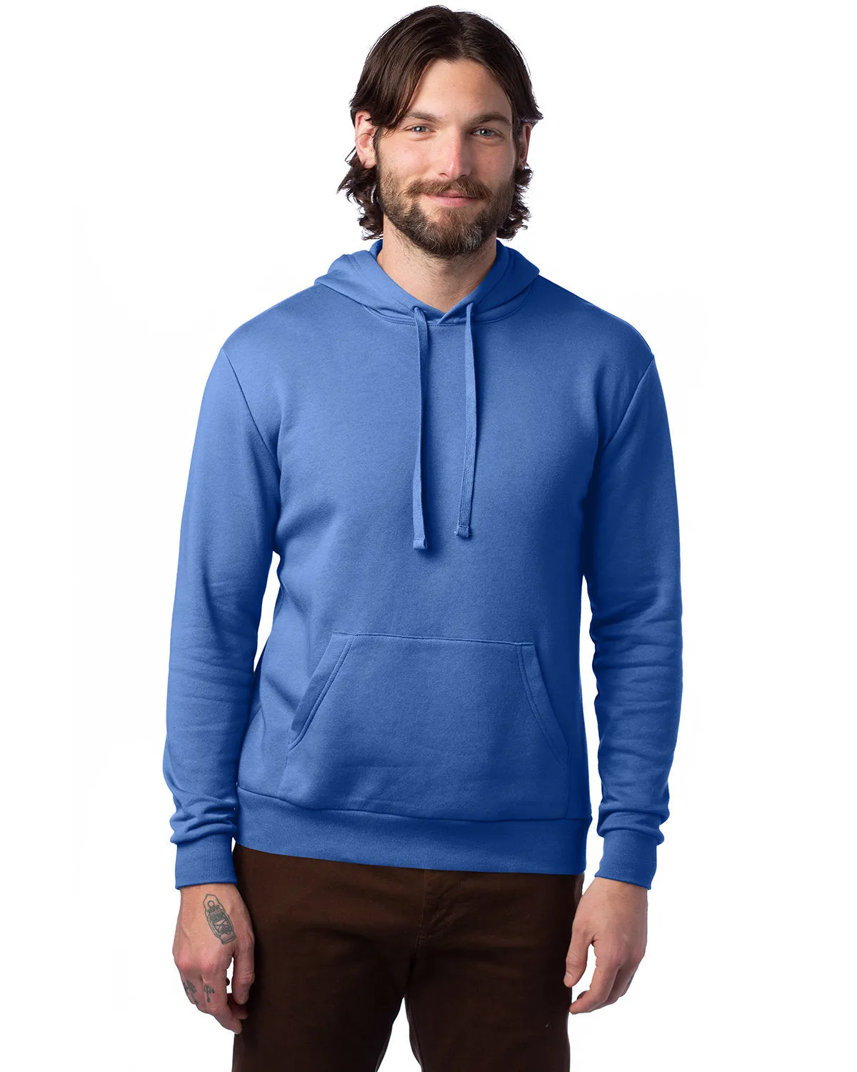 Adult Eco Cozy Fleece Pullover Hooded Sweatshirt