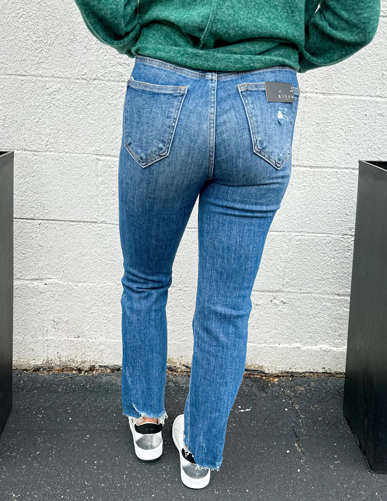 All Kinds Of Nonsense High Rise Straight Leg Jeans