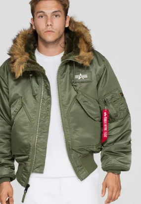 Alpha Industries Bomberjacke olive 45P Hooded Custom 144103-01