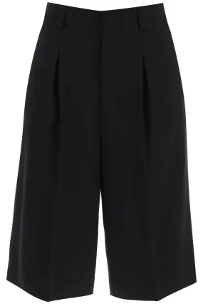 AMI ALEXANDRE MATIUSSI gabardine bermuda shorts