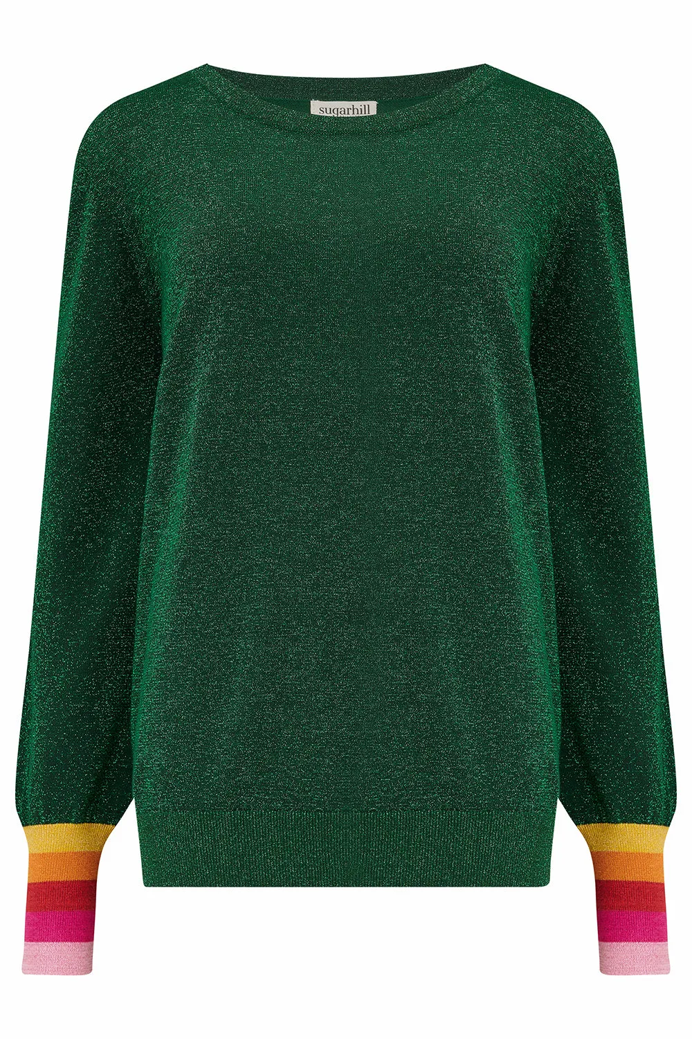 Astrid Jumper - Green, Sparkle Cuffs