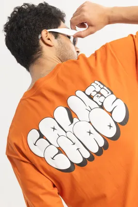 Aura Orange Printed T-Shirts