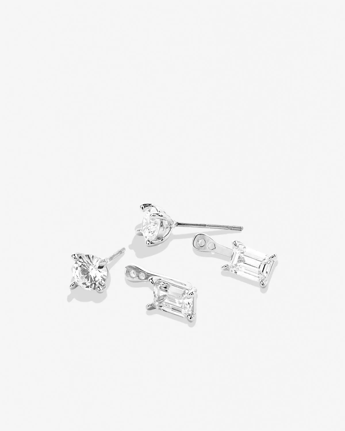 Beautifully Broken Emerald Cut Ear Jackets