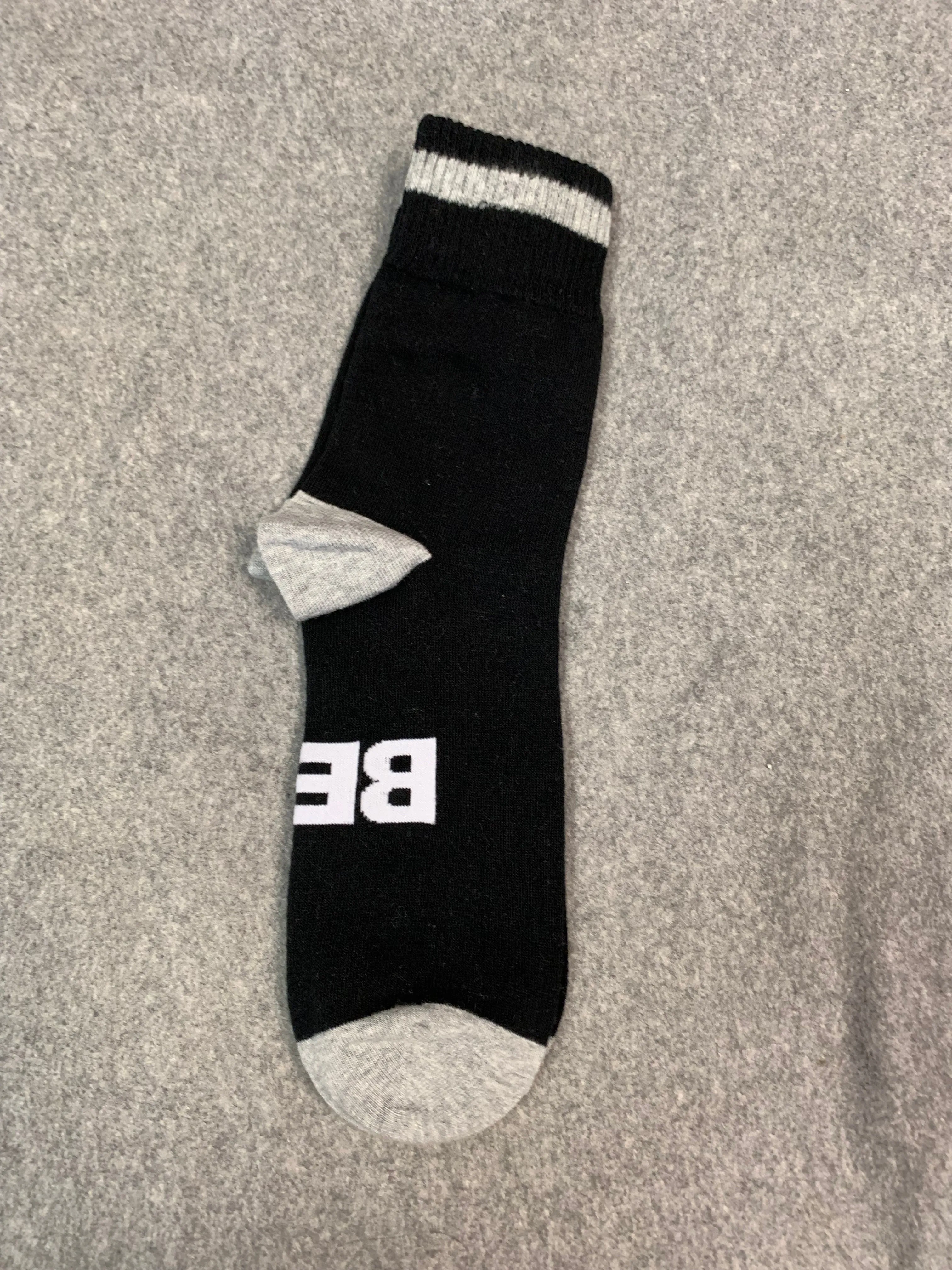 Black and Gray "Beer Me" Socks