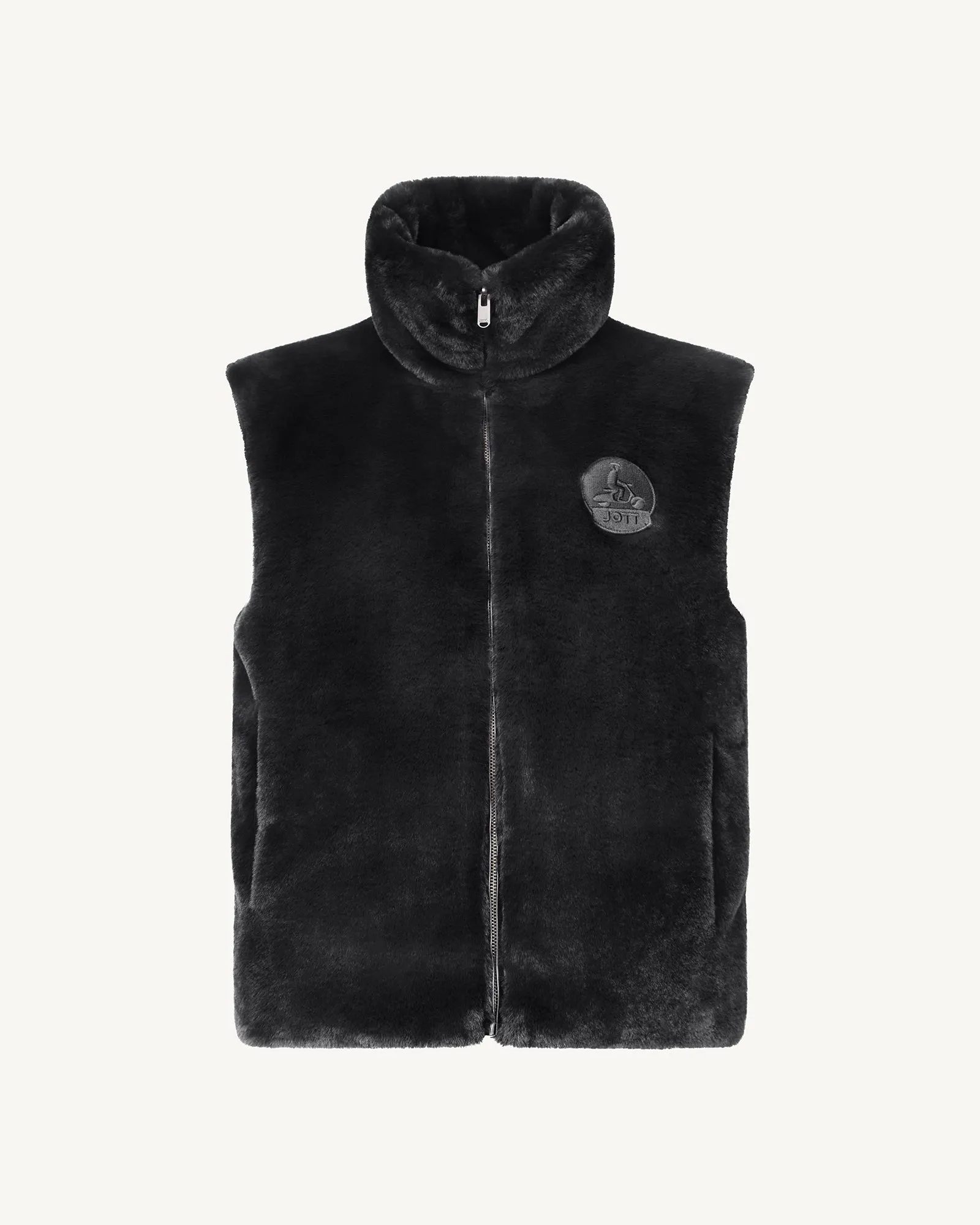 Black Daria Grand Froid reversible sleeveless puffer jacket