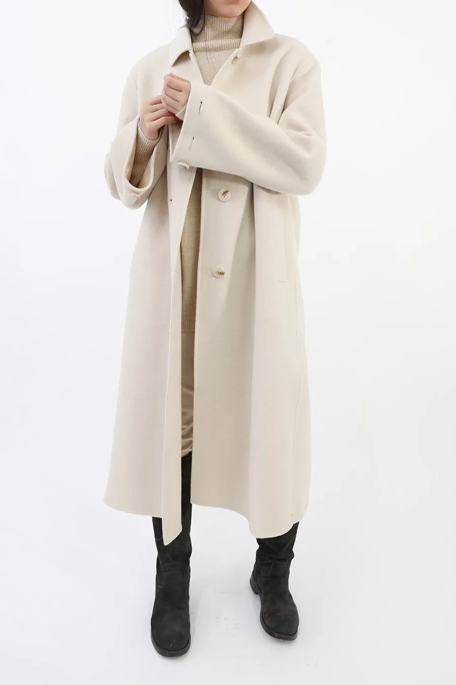 BLYTHE LONG COAT IN DOUBLE-FACE CASHMERE WOOL