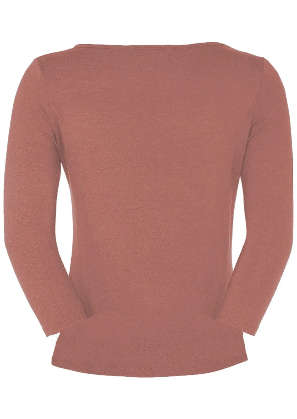 Boat Neck Top Dusty Rose