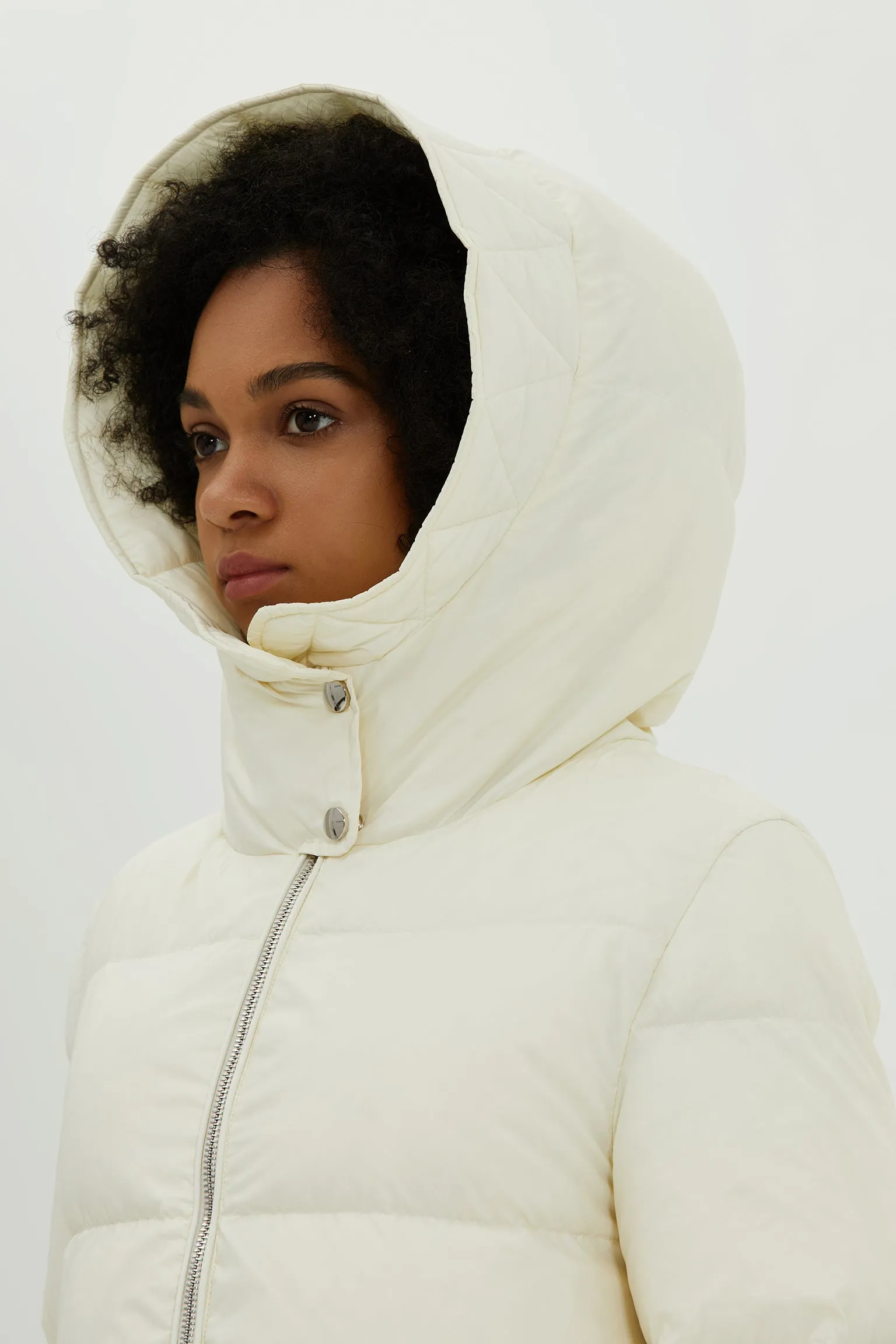 Bonnie Long Down Jacket with Belt