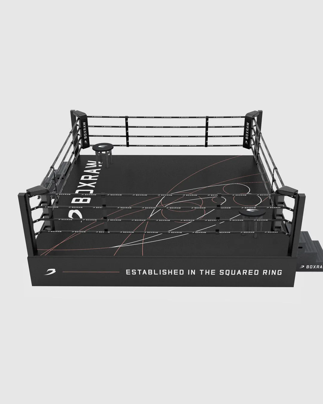 BOXRAW Boxing Ring Canvas & Dressing - Black/Golden Ratio