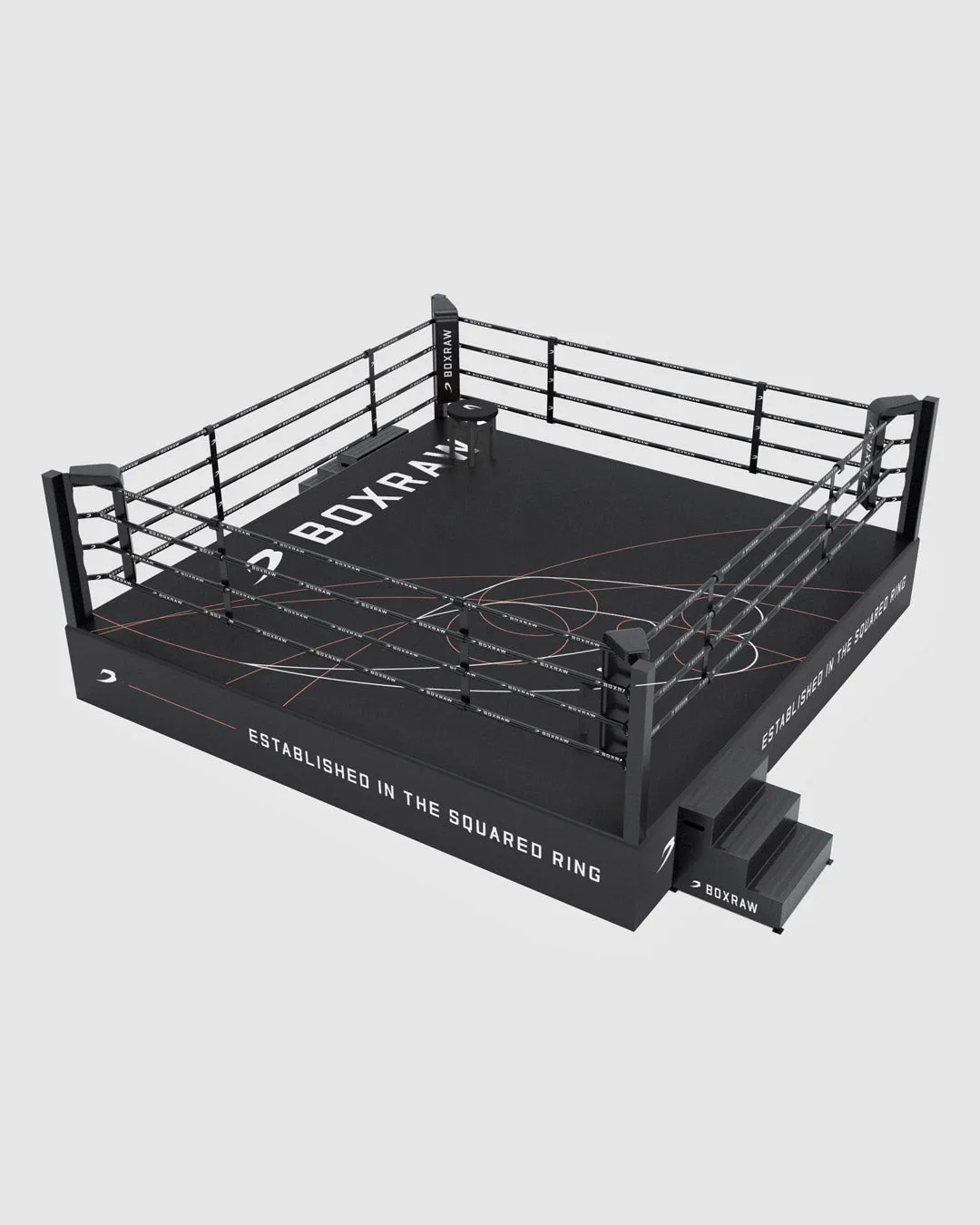 BOXRAW Boxing Ring Canvas & Dressing - Black/Golden Ratio