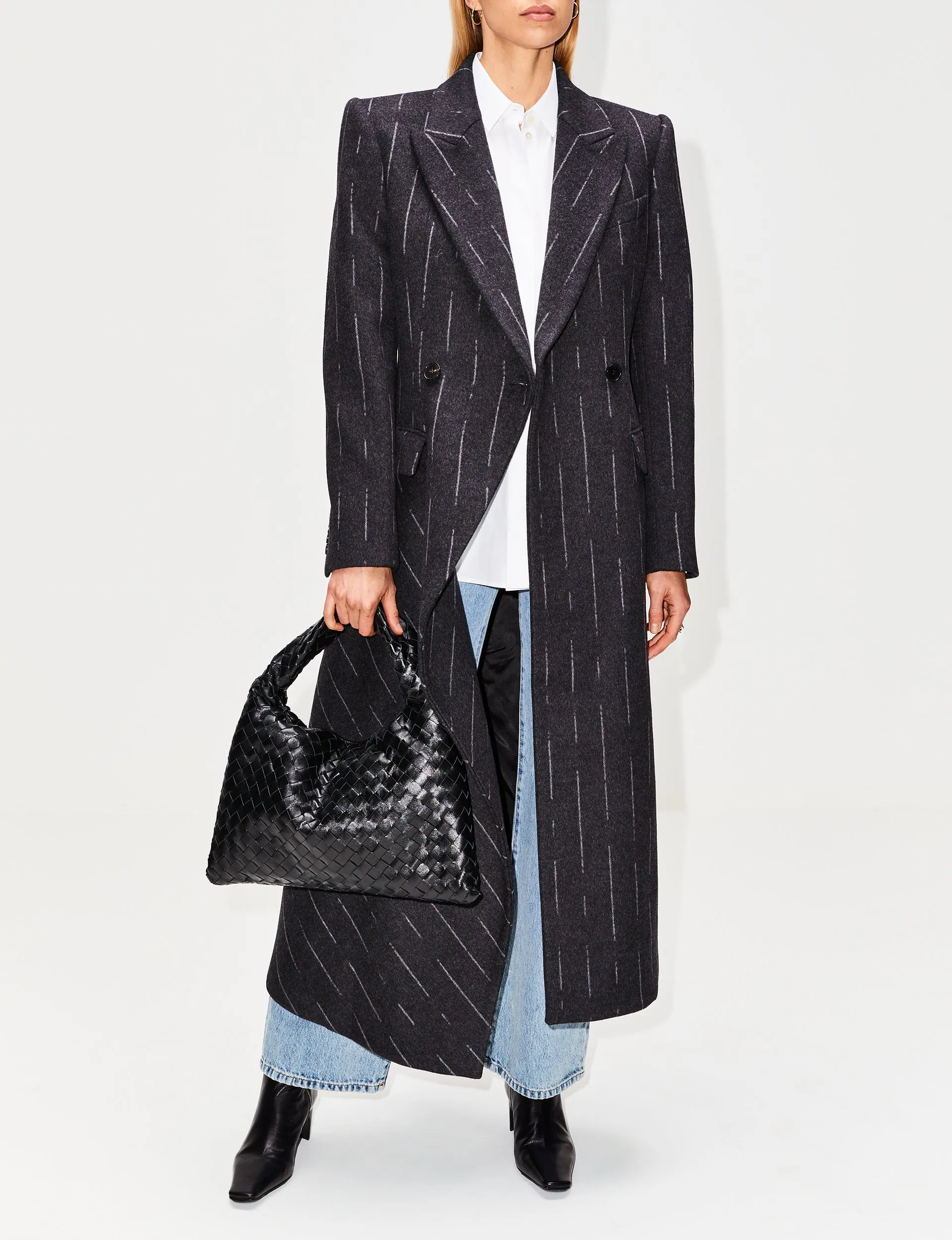 Broken Stripe Coat