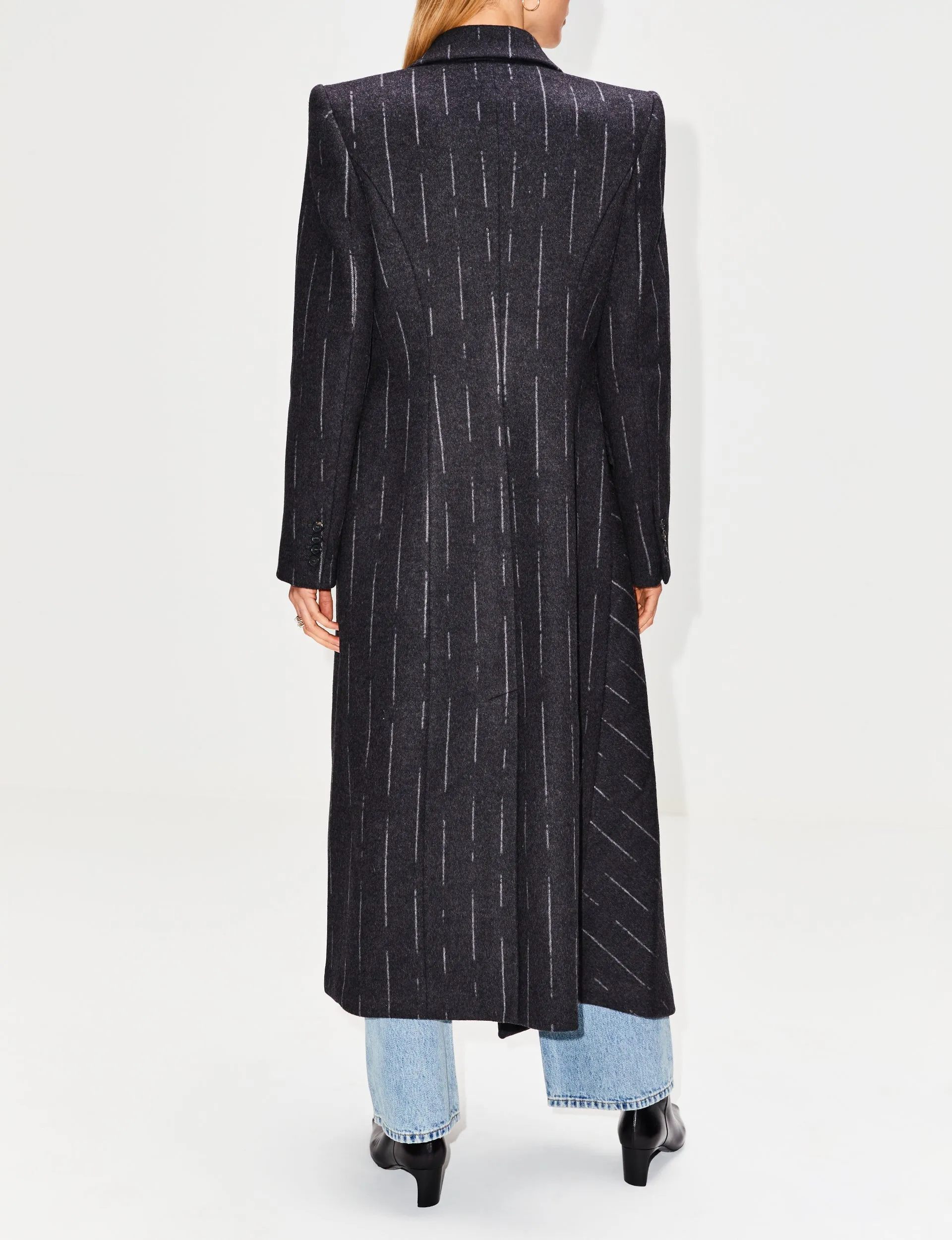 Broken Stripe Coat