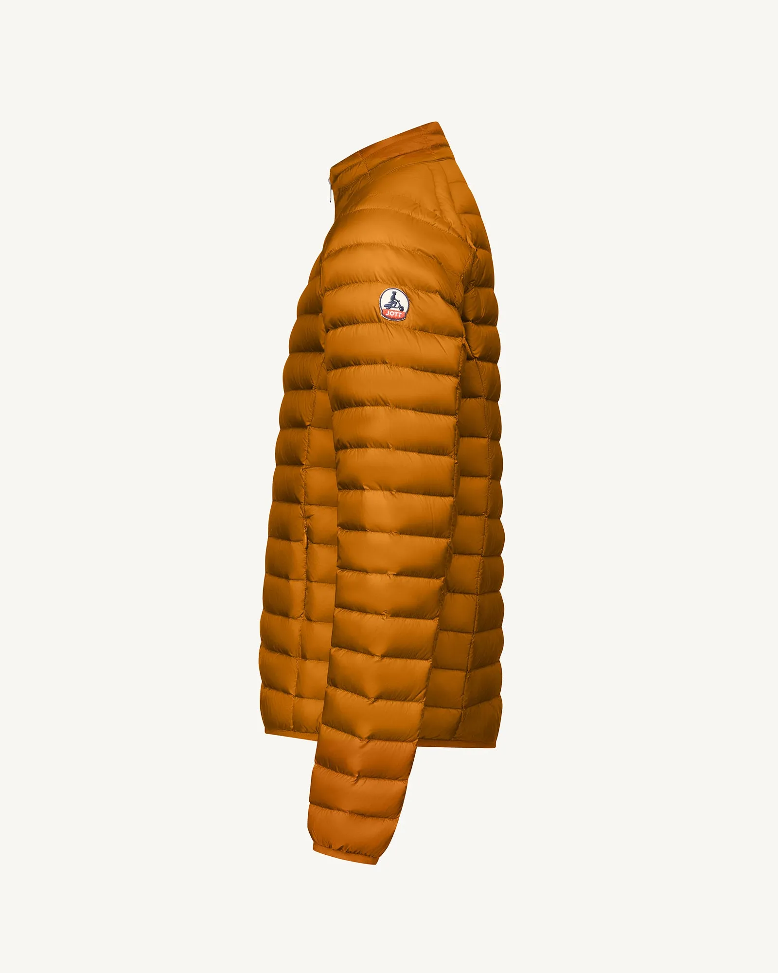 Burnt orange Lightweight down jacket Mat