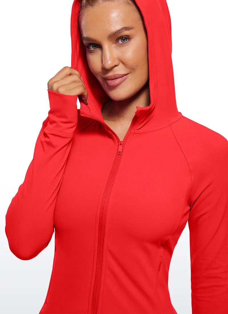 Butterluxe Full Zip Waist Length Jackets with Thumbholes