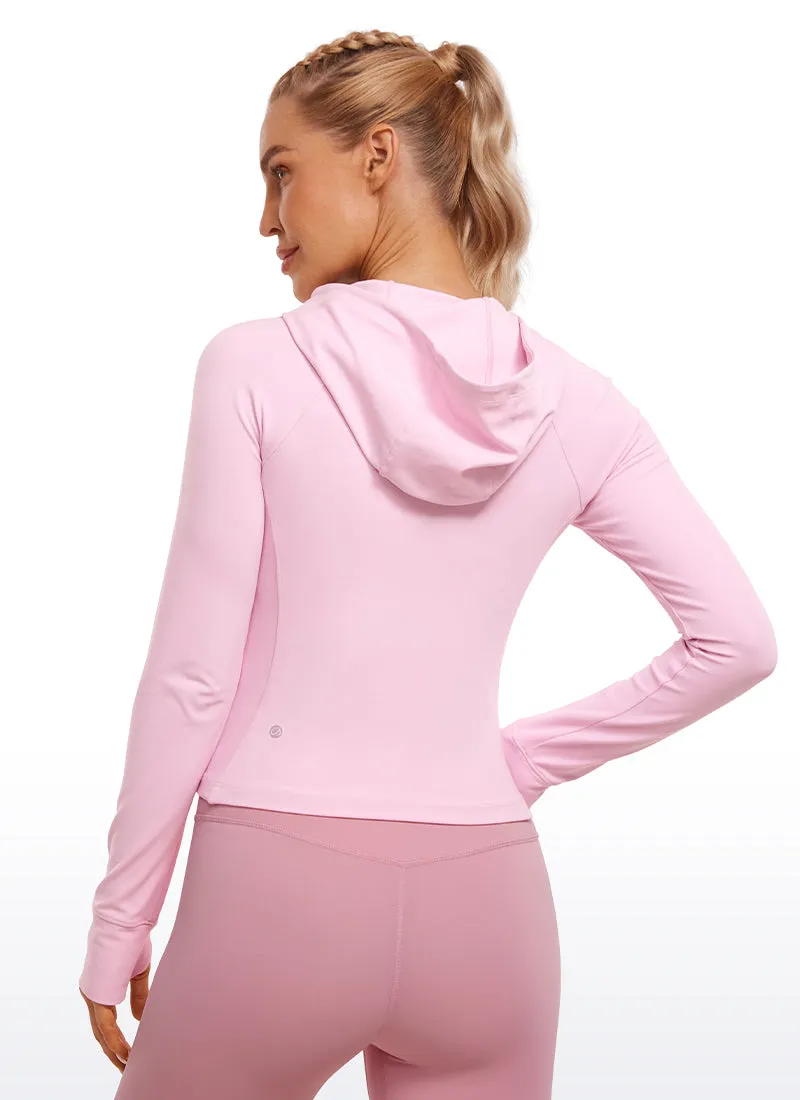 Butterluxe Full Zip Waist Length Jackets with Thumbholes