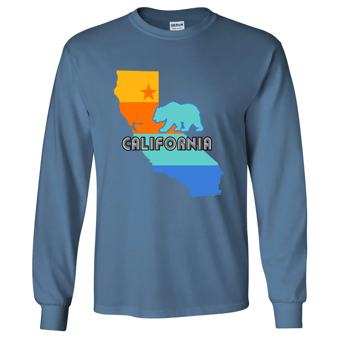 California Bear State Stripes Long Sleeve Shirt