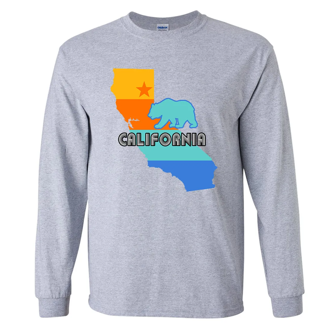 California Bear State Stripes Long Sleeve Shirt