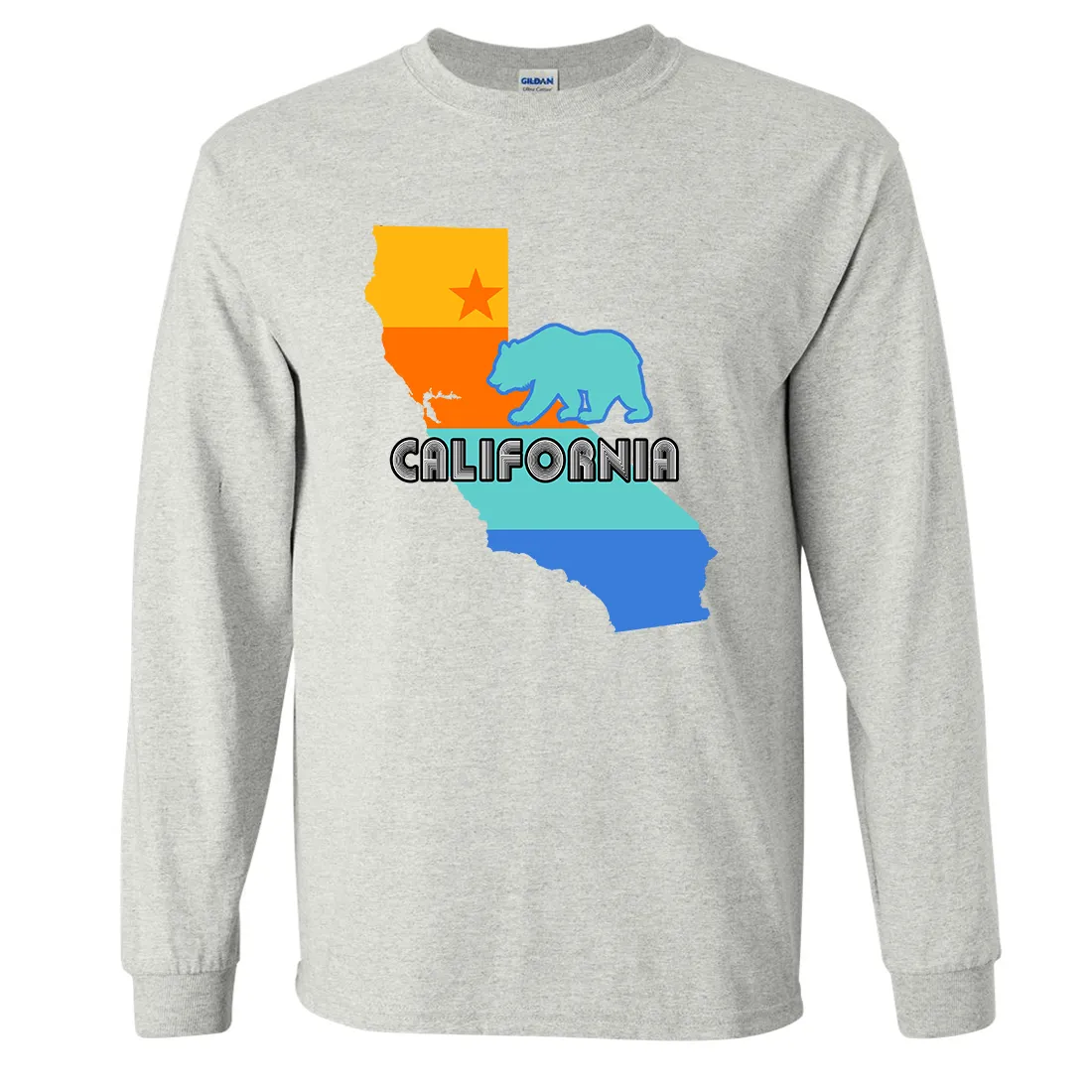 California Bear State Stripes Long Sleeve Shirt