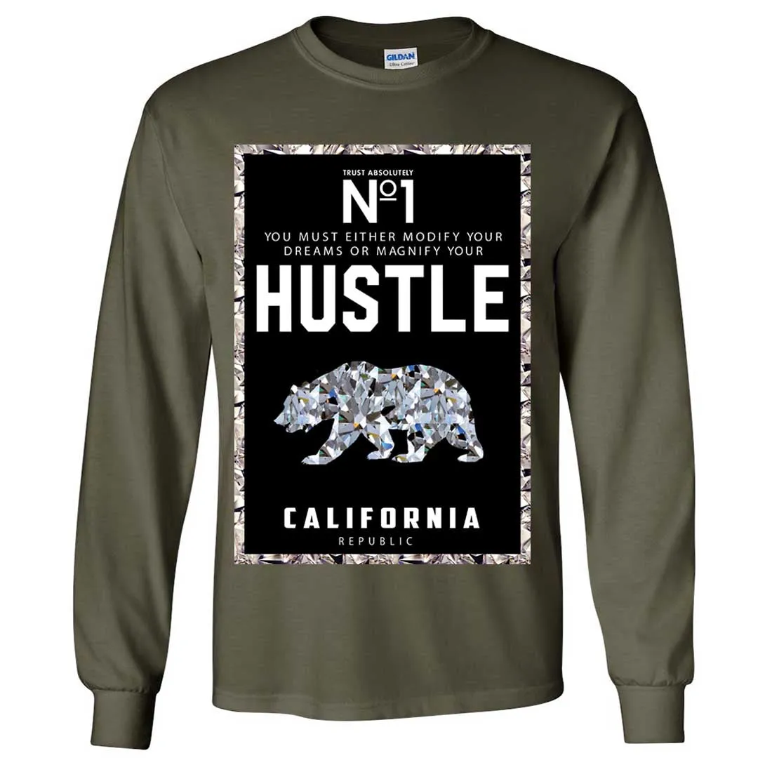 California Republic No. 1 Diamond Hustle Long Sleeve Shirt