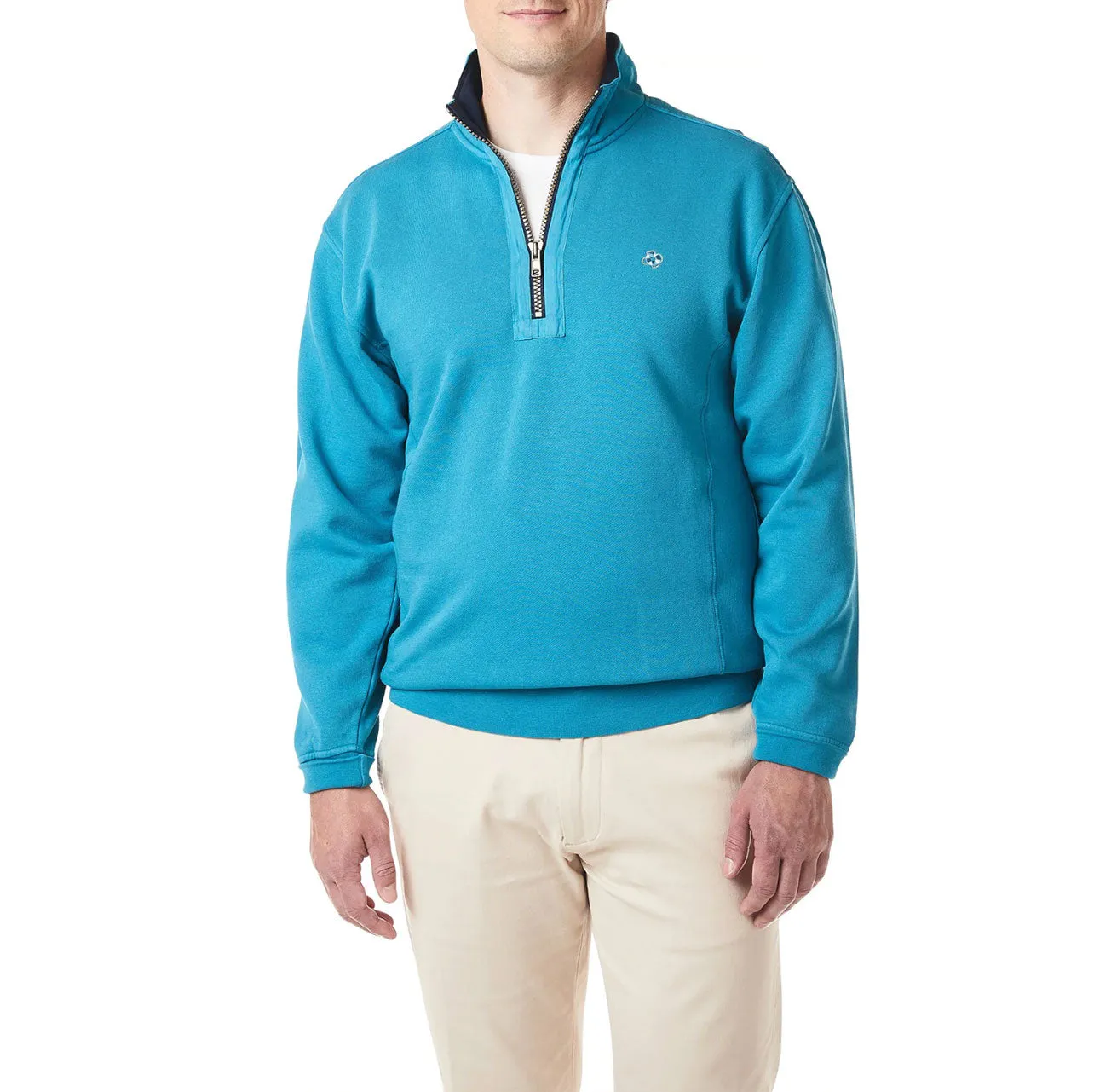 Castaway Breakwater 1/4 Zip Sweatshirt - Marine