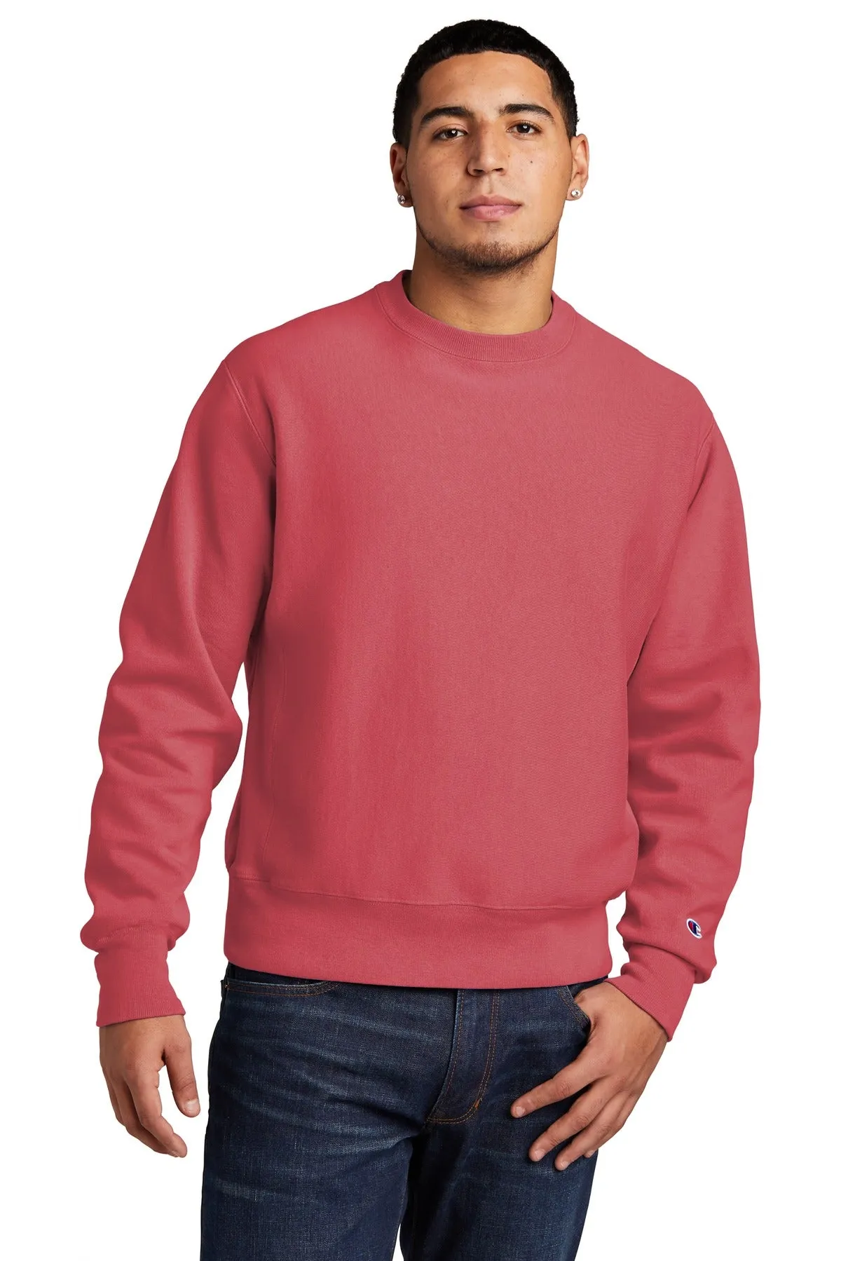 Champion Reverse Weave Garment-Dyed Crewneck Sweatshirt. GDS149