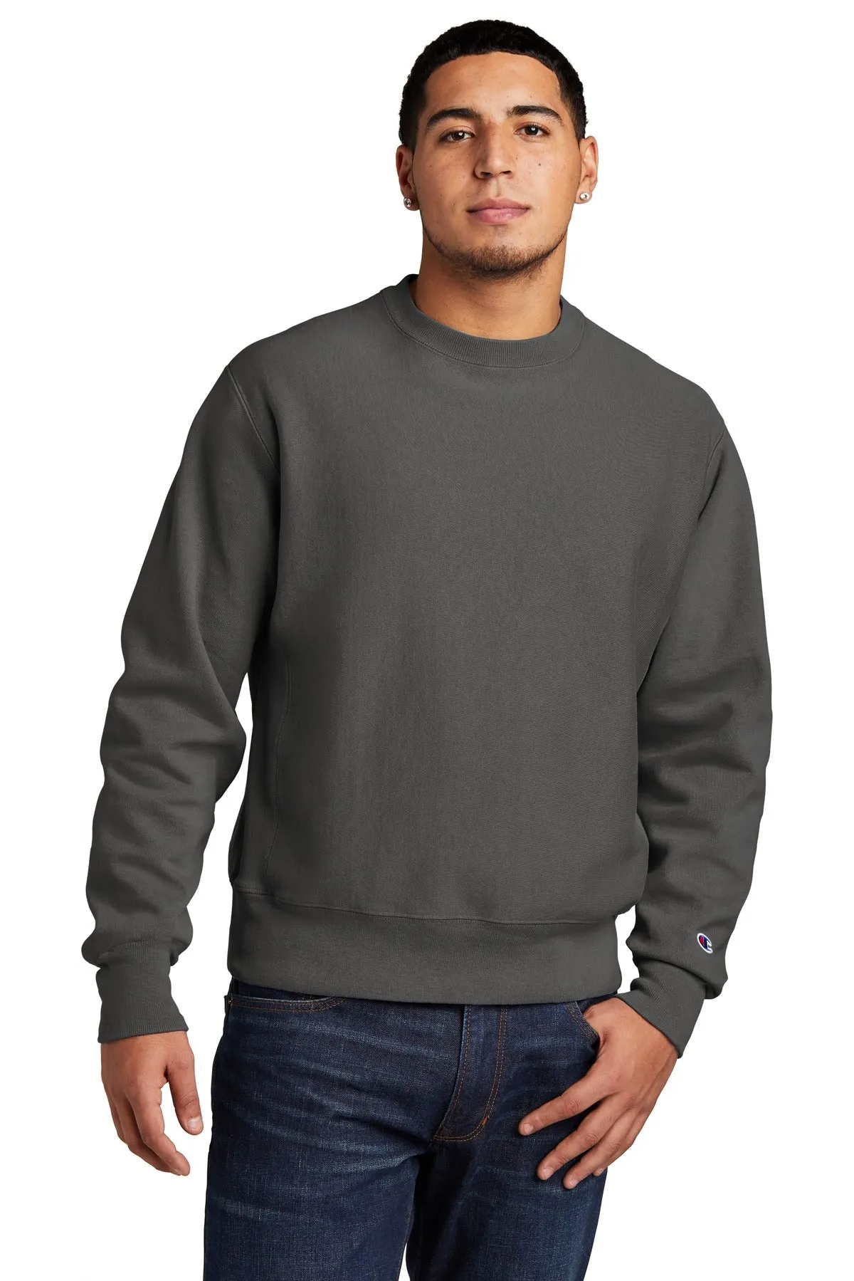 Champion Reverse Weave Garment-Dyed Crewneck Sweatshirt. GDS149