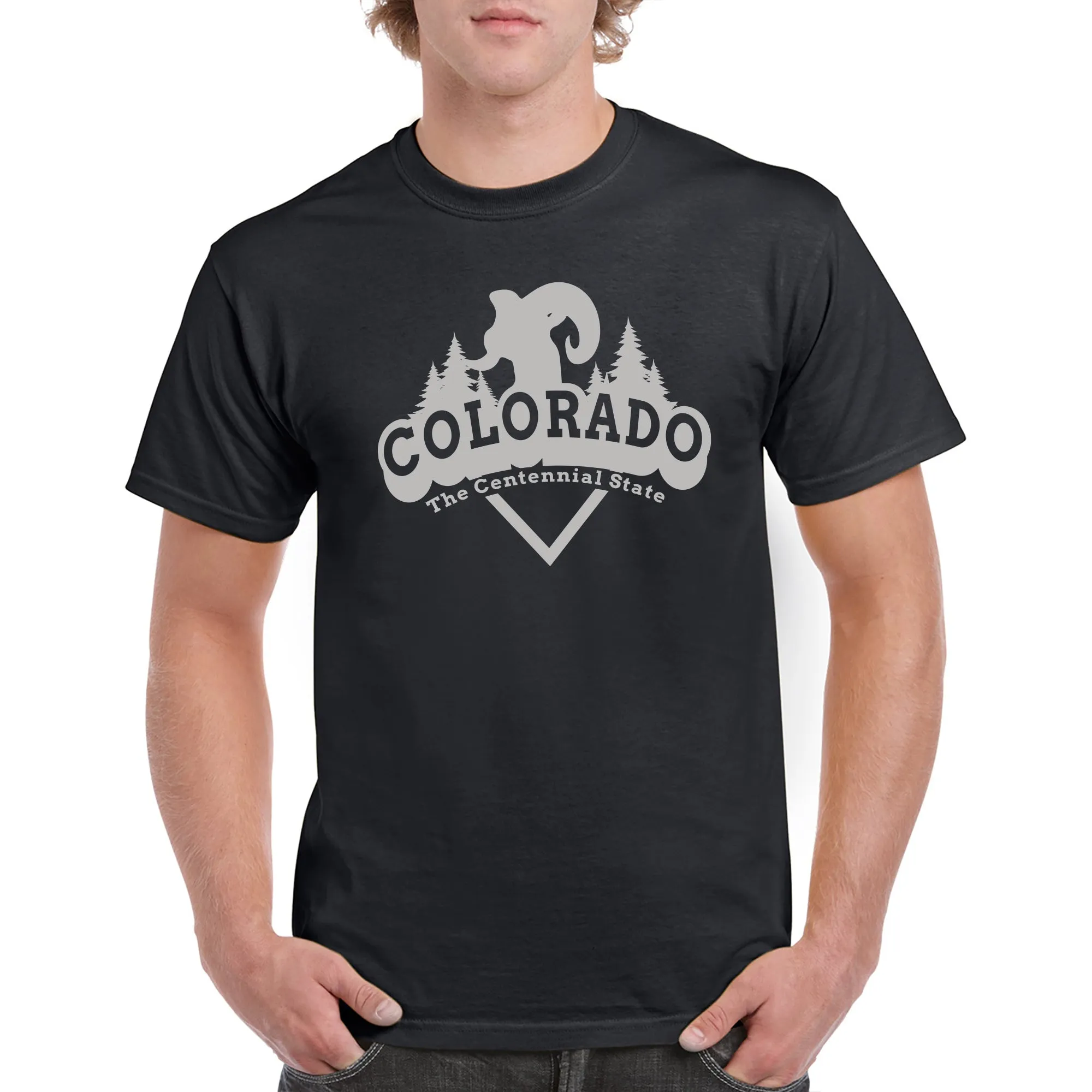 Colorado Ram Arch T-Shirt - Black