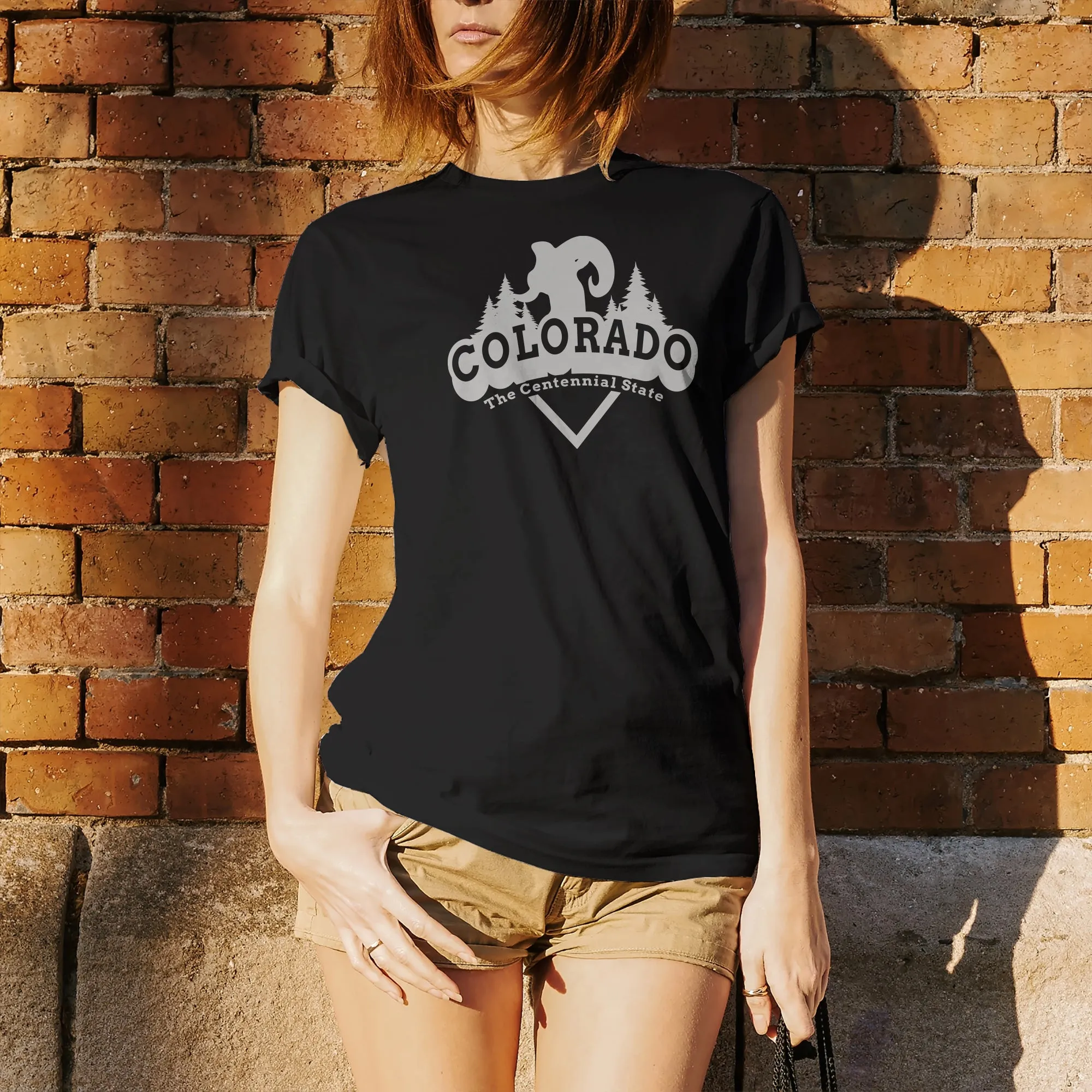 Colorado Ram Arch T-Shirt - Black