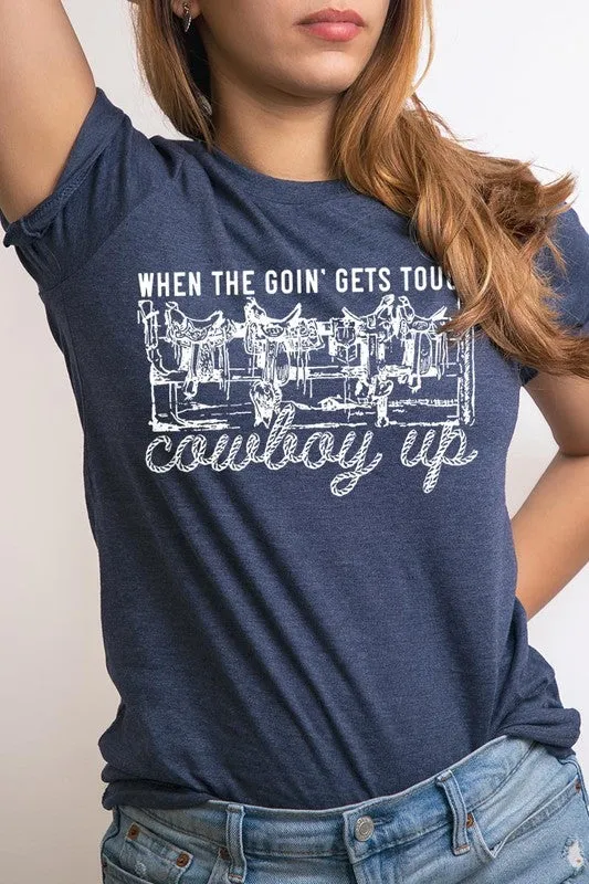 Cowboys Western Saddle Graphic T Shirts