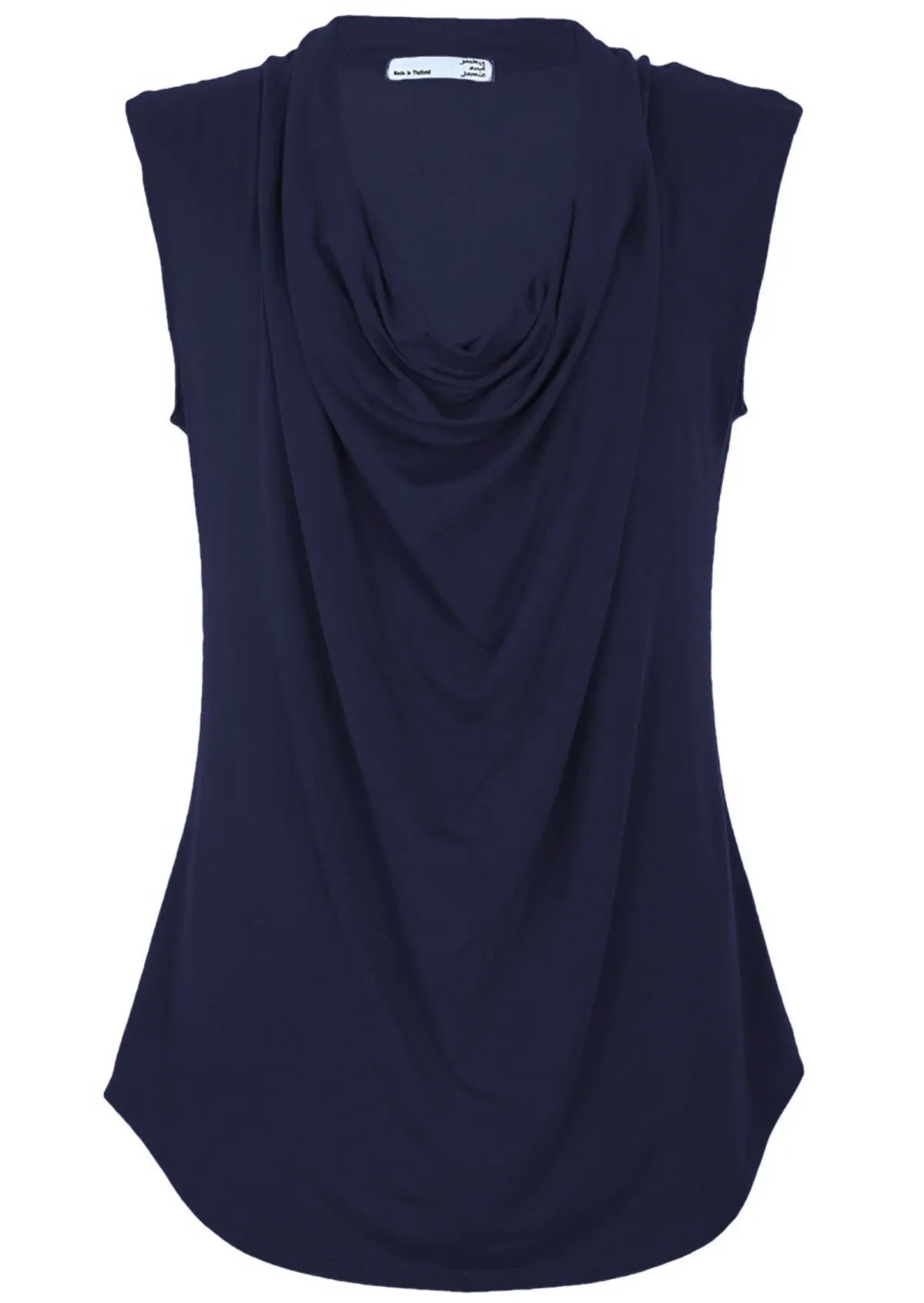 Cowl Neck Top Navy Blue