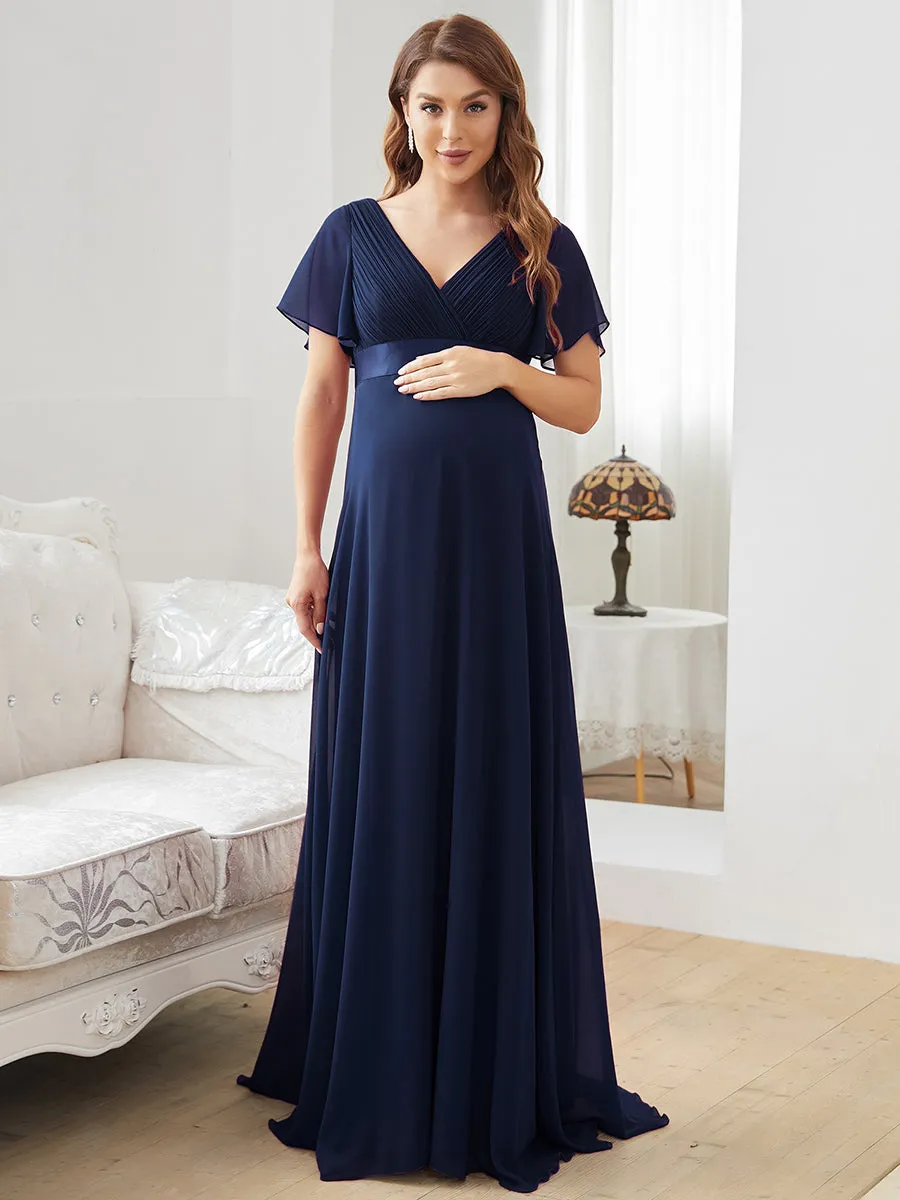 Cute and Adorable Deep V-neck Wholesale Dress for Pregnant Women