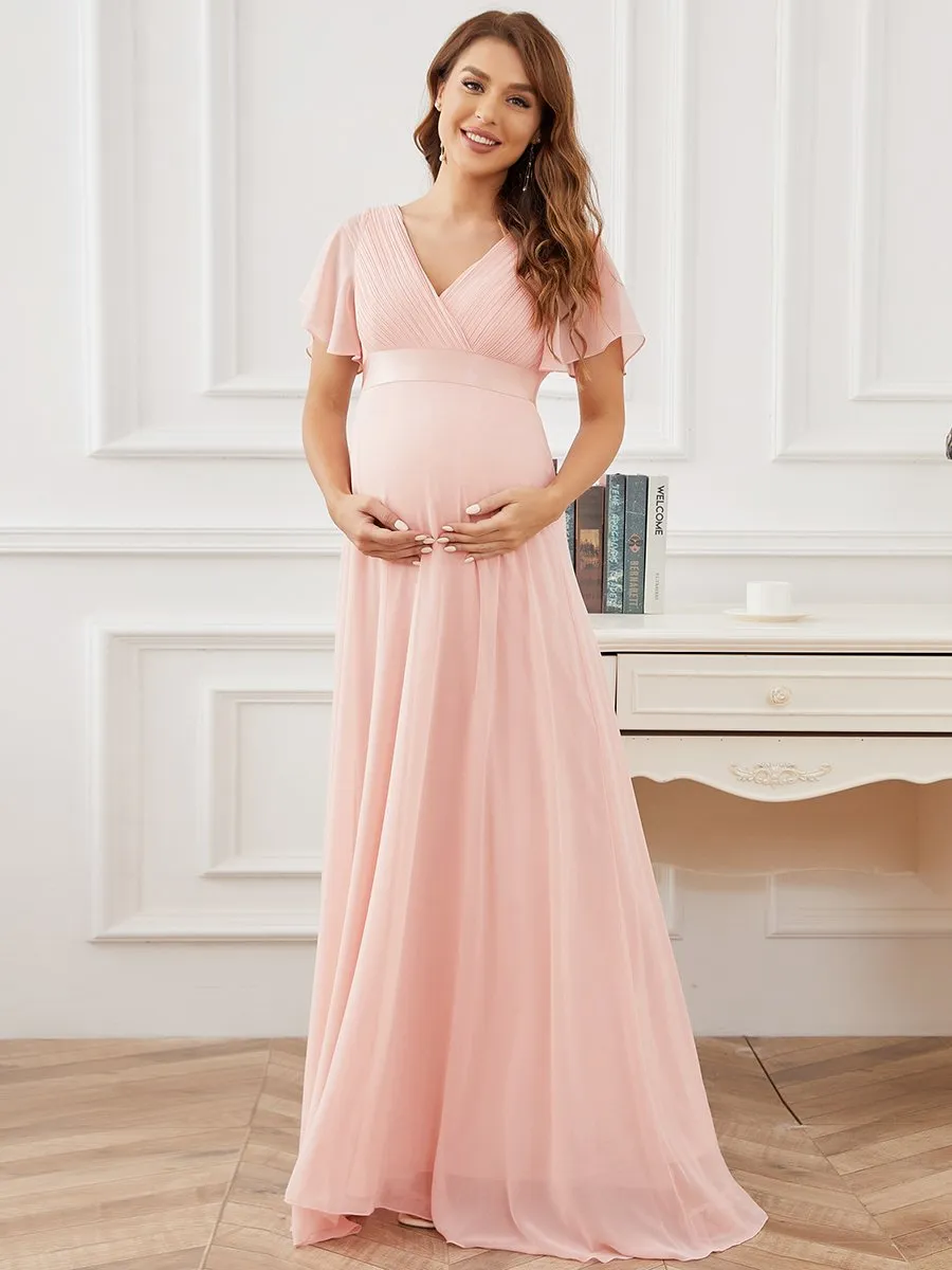 Cute and Adorable Deep V-neck Wholesale Dress for Pregnant Women