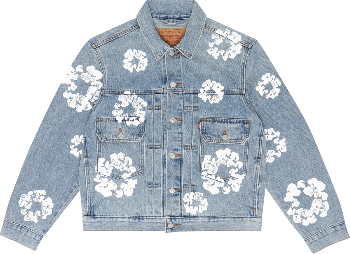 DENIM TEARS X LEVI'S JACKET LIGHT BLUE