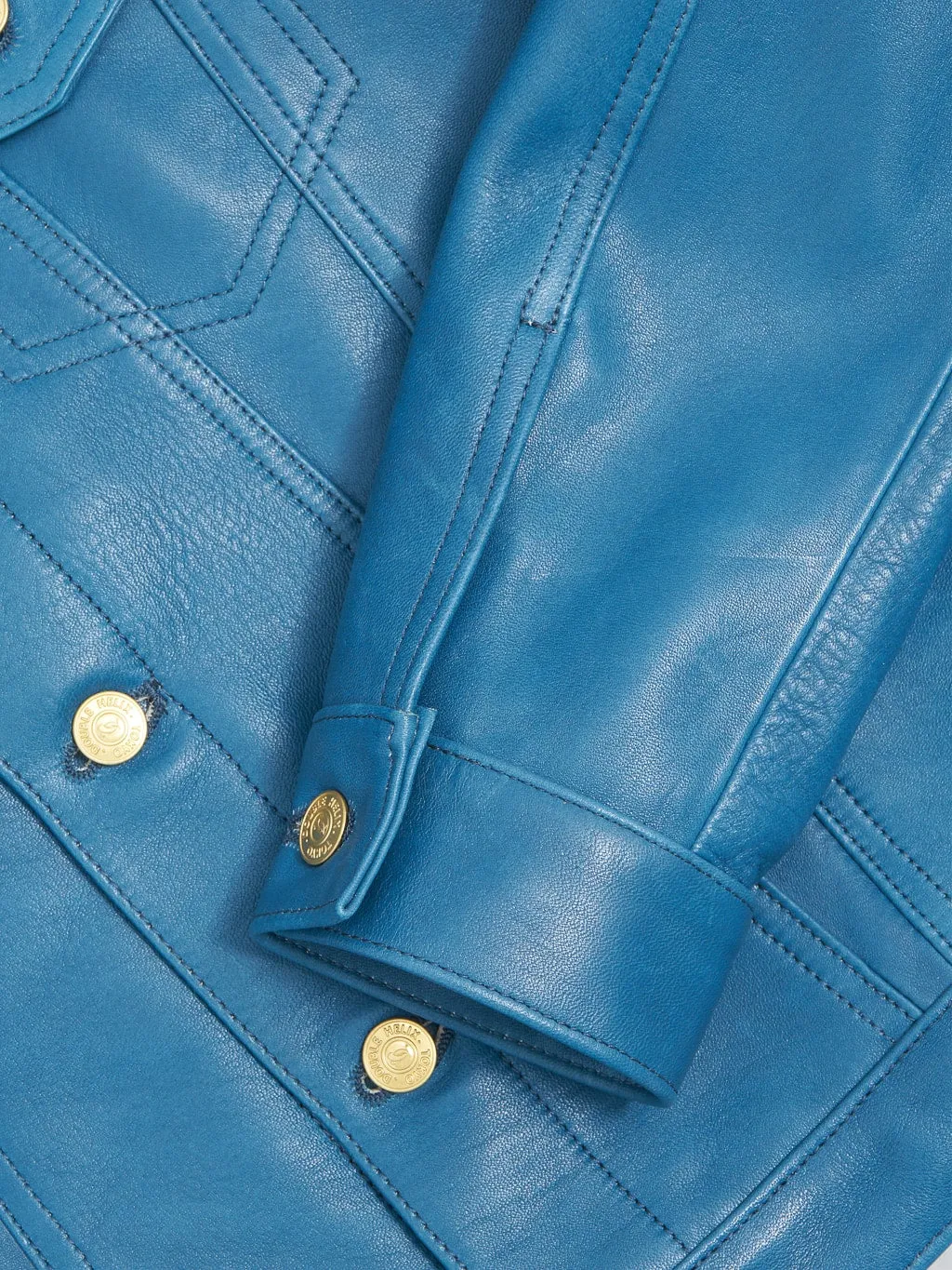 Double Helix Western Pioneer Indigo Dyed Horsehide Jacket