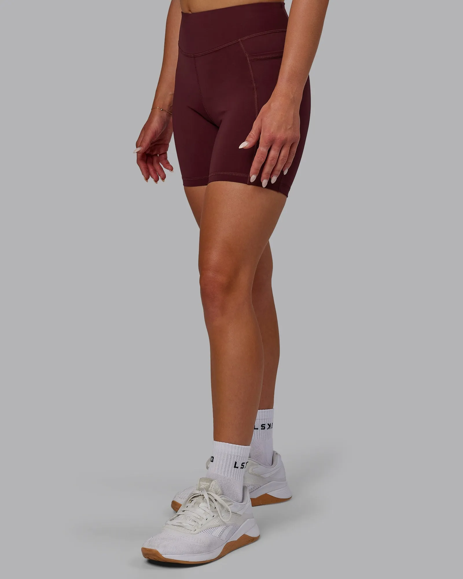 Elite Mid-Length Shorts - Dark Cherry