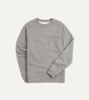 Grey Cotton Long-Sleeve Hiking Sweatshirt