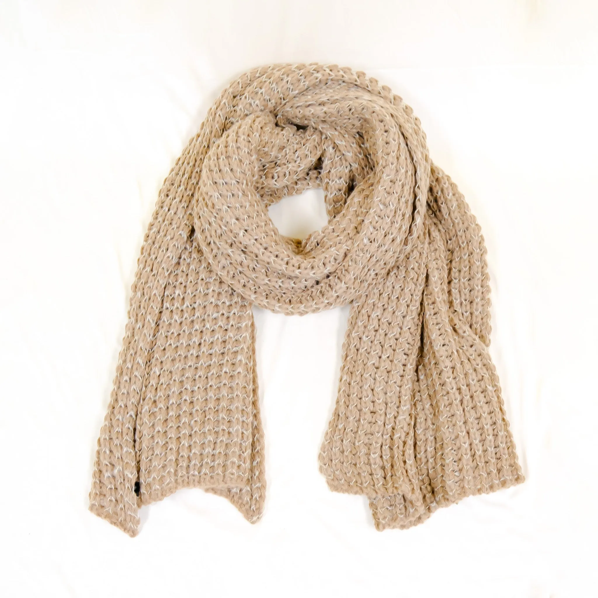 Hand Knitted Wool Blend Long Scarfs (Pack of 10)