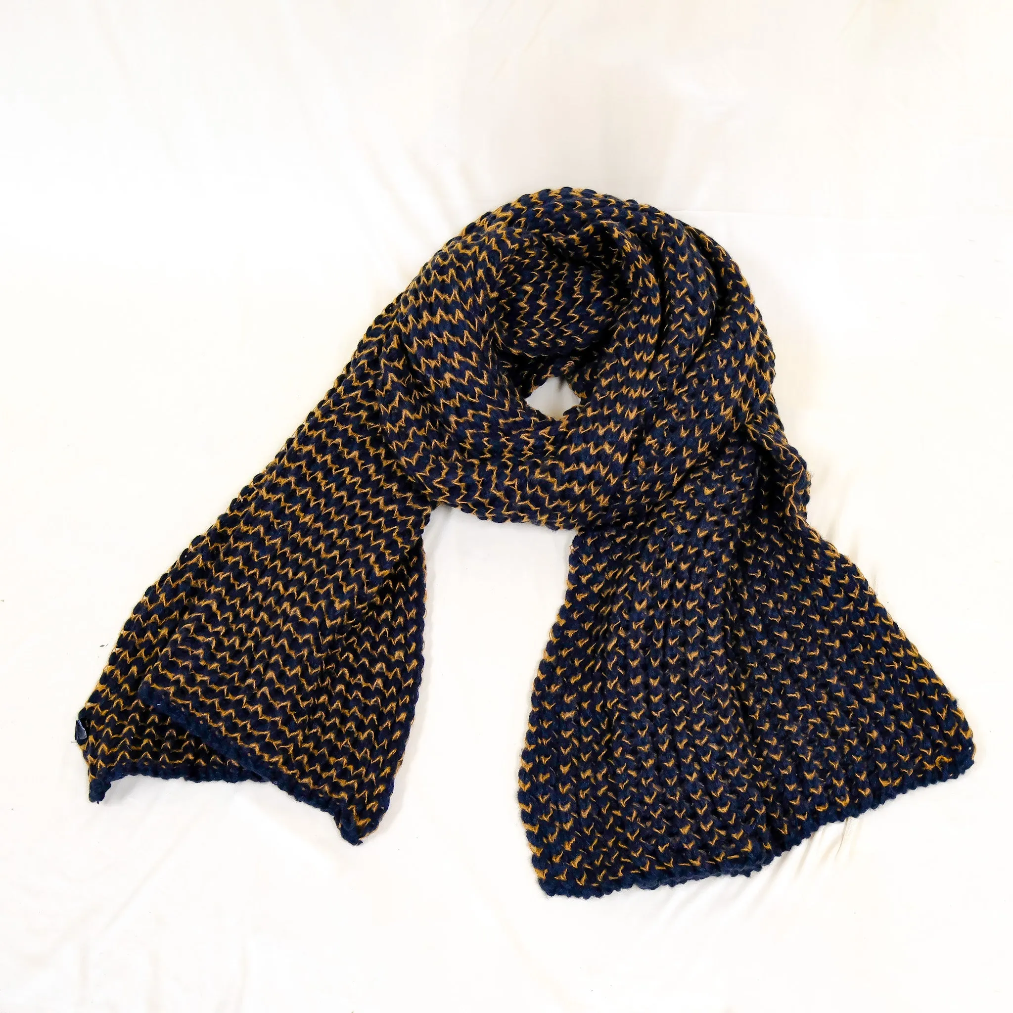 Hand Knitted Wool Blend Long Scarfs (Pack of 10)