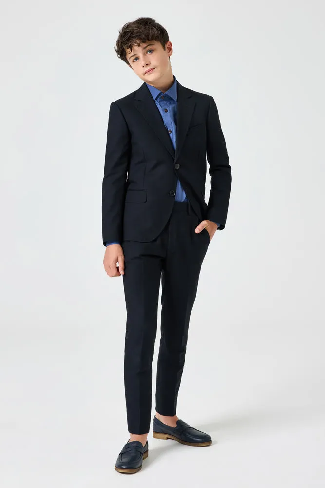 Jimi 2 Piece Suit - Black Cotton