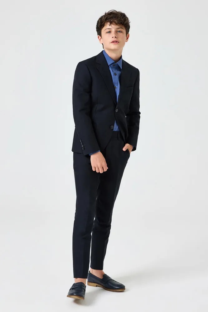 Jimi 2 Piece Suit - Black Cotton